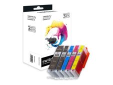 Cartouche compatible Canon PGI-530/CLI-531 - Pack de 5 - noir, jaune, cyan, magenta, photo noire  - Switch