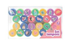 Set 26 tampons Princesses pré-encrés - disponible dans différents thèmes