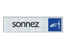 Pickup - Plaque de signalisation - 165 x 44 mm - sonnez