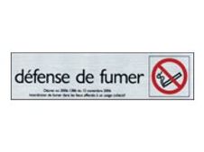 Pickup - Plaque de signalisation - 165 x 44 mm - défense de fumer