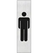 Pickup - Plaque de signalisation - 165 x 44 mm - hommes (vertical)