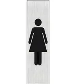 Pickup - Plaque de signalisation - 165 x 44 mm - dames (vertical)