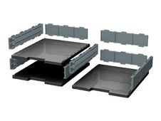 Exacompta Modulo Ecoblack - Elément de base cases normales noir/gris souris