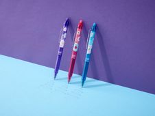 Pilot Frixion Ball Clicker SWEET PARADISE corps rose - roller effaçable - 0,7mm - encre bleu