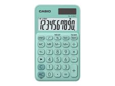 Calculatrice de poche Casio SL-310UC - 10 chiffres - alimentation batterie et solaire - vert