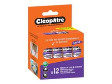 Cléopâtre Cléostick - 12 bâtons de colle violet - 8 gr