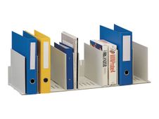 Trieur pour classeurs et documents - 10 séparateurs amovibles - L 92 cm - gris