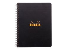 Rhodiactive Notebook - Cahier à spirale A5+ (16 x 21 cm) - 80 pages détachables et perforées - ligné et cadre en-tête