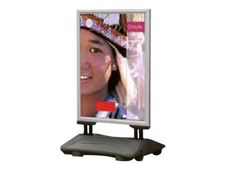 Promocome - Stop-trottoir (Chevalet de sol) A1 - base lestée - double face