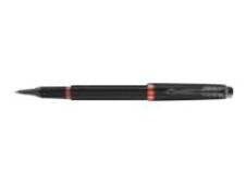 Parker IM Essential Vibrant Rings - Roller noir/orange - pointe fine