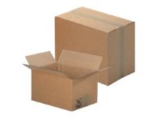 Carton caisse américaine - 20 cm x 14 cm x 14 cm - Double cannelure - Logistipack