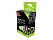 Cartouche compatible HP 301XL - pack de 2 - noir, cyan, magenta, jaune - Uprint