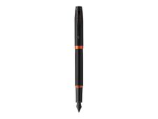 Parker IM Vibrant Rings - Stylo plume orange et noir - pointe moyenne