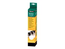 Fellowes - 25 anneaux de reliure en plastique - 14 mm - jusqu'à 100 feuilles - blanc