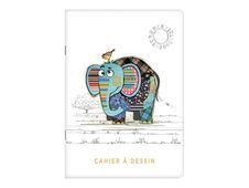 Kiub Kook  - Carnet de dessin A5 - 48 pages - éléphant