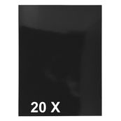 Exacompta Chromolux - 20 Chemises de présentation - A4 - 250 gr - noir