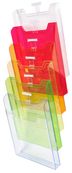 Exacompta - Trieur mural A4 vertical - 6 cases - arlequin transparent glossy