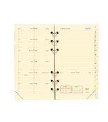 Recharge pour organiseur Timer 17 Pocket - 1 semaine sur 2 pages - 9 x 17 cm - papier ivoire - Quo Vadis