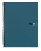 THE ORIGINAL NOTEBOOK, couverture rigide, A5, lignes horizontales, 80 feuilles de 1 couleur, Miquelrius, Océan.