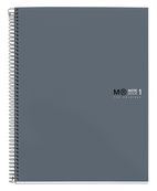 THE ORIGINAL NOTEBOOK, couverture rigide, A4, lignes horizontales, 80 feuilles de 1 couleur, Miquelrius, Grafit.