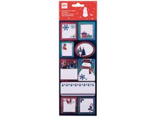 Apli kids - 9 étiquettes cadeau - 100 x 305 mm - Noël/bonhomme de neige
