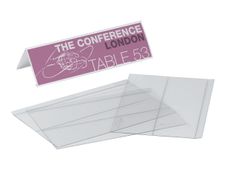 Durable - 10 Porte-noms PVC pliables - 12,2 x 21 cm