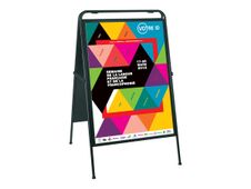Promocome - Chevalet de sol magnétique - 60 x 80 cm - double face