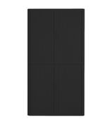 Armoire basse à rideaux EASY OFFICE - 110 x 204 x 41,5 cm - Corps, rideaux et poignée noir
