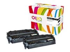 Cartouche laser compatible HP 80X - pack de 2 - noir - Owa K35590OW