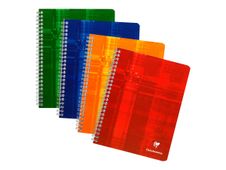 Clairefontaine - Cahier à spirale 17 x 22 cm - 100 pages - petits carreaux (5x5 mm) - disponible dans différentes couleurs