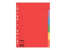 Esselte - Intercalaire 6 positions - A4 - carte recyclée colorée