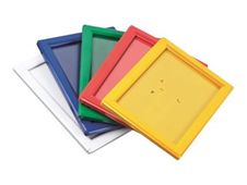 Promocome Ecoframe - Cadre porte-affiche clippant à fixer au mur - A3 - jaune