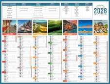 Bouchut Planète - Calendrier de banque 7 mois par face - 32 x 42 cm