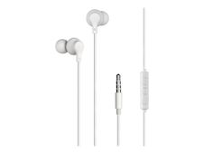 BIGBEN Connected - écouteurs Jack 3.5mm - Intra-auriculaire - avec Télécommande et Micro - Blanc