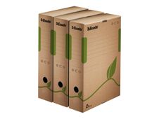 Esselte Eco - boîte archive - dos 8 cm - marron 100% recyclé