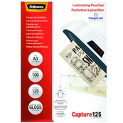 Fellowes - 100 pochettes de plastification A3 (303 x 426 mm) - 125 microns - brillantes 