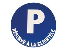 Pickup - Pictogramme rond - Parking réservé à la clientèle - 300 mm
