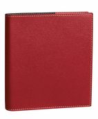 Agenda Club Executif avec répertoire - 1 semaine sur 2 pages - 16 x 16 cm - rouge - Quo Vadis
