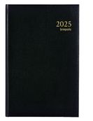 Agenda Lima Saturnus - 2 jours par page - 13,3 x 20,8 cm - noir - Brepols