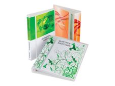 Oxford Polyvision - Classeur à anneaux personnalisable - Dos 60 mm - A4 Maxi - pour 390 feuilles - transparent
