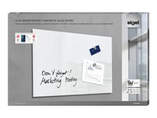 Sigel Artverum - Tableau magnétique en verre - 100 x 65 cm - blanc