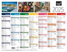Quo Vadis - Calendrier Fantaisie 7 mois par face - 21 x 27 cm - Tradition