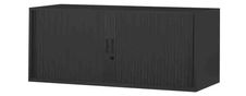 Réhausse pour armoire à rideaux métalliques - L120 x P43 x H43 cm - noir