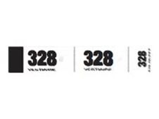 ELVE - Carnet de 50 tickets de vestiaire 3 volets - 30 x 200 mm - numéroté - blanc