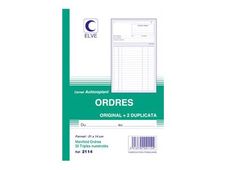 ELVE - Manifold Carnet d'ordres - 50 tripli - 21 x 14 cm