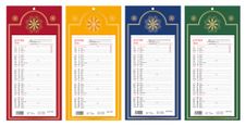 Calendrier Mensuel Long Lecas - 1 mois par page    16x33  cm - disponible dans 4 décors - Hamelin