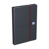 Agenda à élastique Office - 1 semaine sur 2 pages - 15 x 21 cm - gris/rouge - Oxford