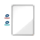 Nobo - Vitrine extérieure 9 A4 (1000 x 752 mm) - cadre aluminium fond métal