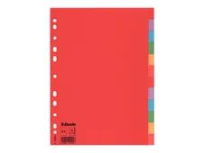 Esselte - Intercalaire 12 positions - A4 - carte recyclée colorée