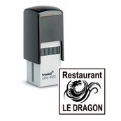 Tampon carré personnalisé avec 5 lignes de texte - zone d'impression 20 x 20 mm - Trodat Printy 4922